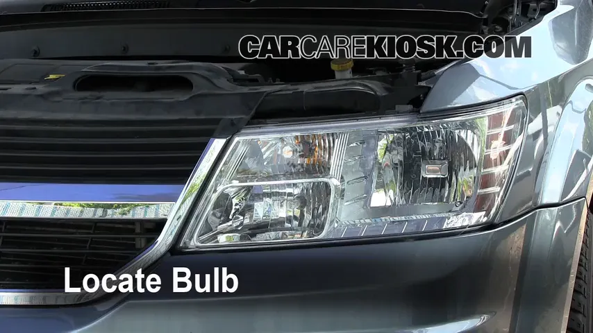 2010 Dodge Journey SXT 3.5L V6 Éclairage Feux de croisement (remplacer l'ampoule)
